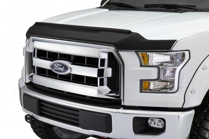 AVS 11-16 Ford F-250 Super Duty Aeroskin II Textured Low Profile Hood Shield - Black - 436022