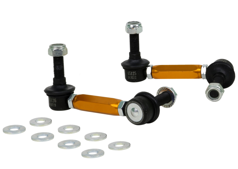 Whiteline Universal Sway Bar Link Assembly Heavy Duty Adjustable Steel Ball 115mm Size - KLC180-115