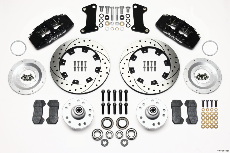 Wilwood Dynapro 6 Front Hub Kit 12.19in Drilled 67-69 Camaro (*Line Kit Needed*) - 140-10510-D