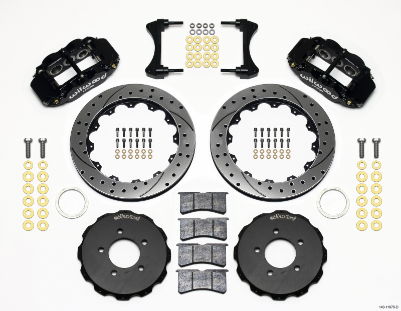 Wilwood Narrow Superlite 6R Front Hat Kit 12.88in Drilled 2006-Up Civic / CRZ - 140-11978-D