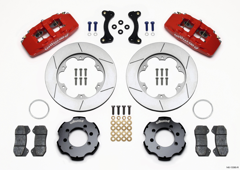 Wilwood Dynapro 6 Front Hat Kit 11.00in GT Rotor Red 95-05 Miata - 140-13380-R