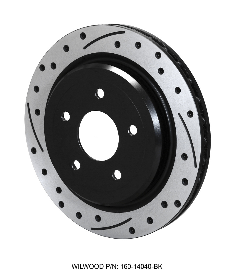 Wilwood Rotor-Rear-SRP-C5/C6 Vette-RH-BLK 12.00 x 1.03 - 5 x 4.75in - 160-14040-BK
