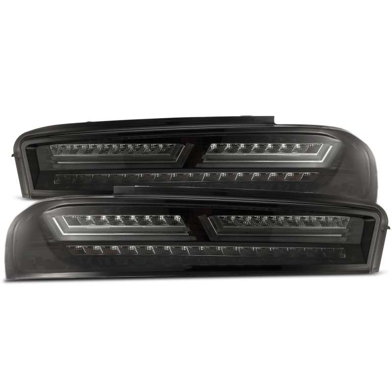 AlphaRex 16-18 Chevrolet Camaro PRO-Series LED Tail Lights Jet Black - 610010