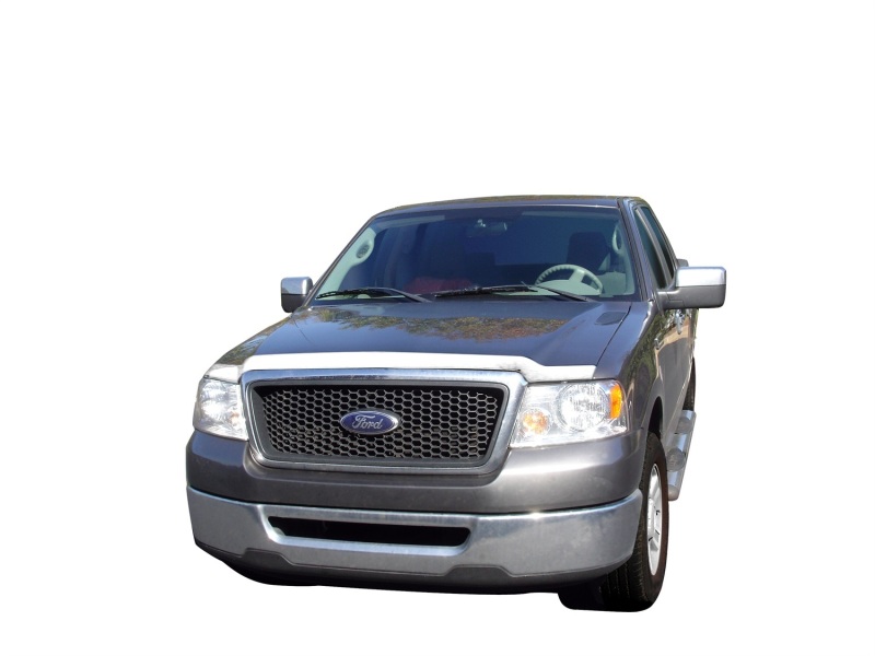 AVS 04-08 Ford F-150 Aeroskin Low Profile Hood Shield - Chrome - 622009