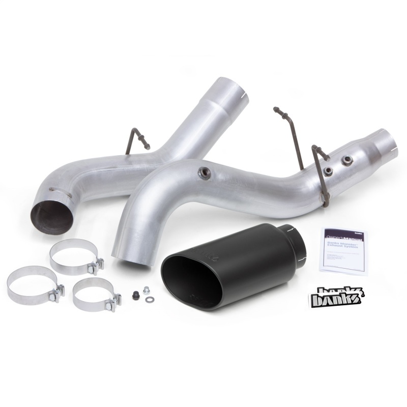 Banks Power 17-19 Chevy Duramax L5P 2500/3500 Monster Exhaust System w/ Black Tip - 48996-B