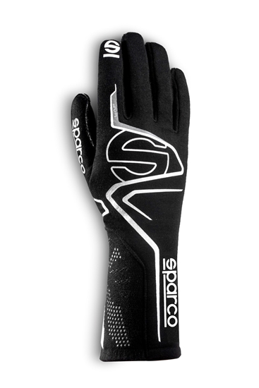 Sparco Glove Lap 10 Black/ White - 00131610NRBI