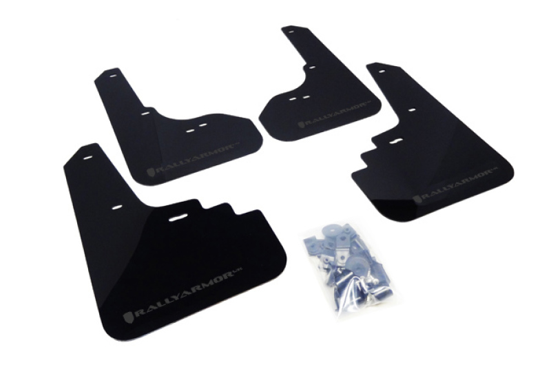 Rally Armor 05-09 Subaru Legacy GT / Outback Black UR Mud Flap w/ Grey Logo - MF4-UR-BLK/GRY