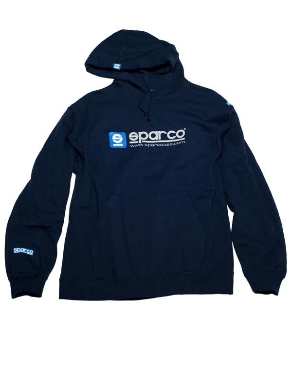 Sparco Sweatshirt Hooded WWW Navy SMALL - SP03100BM1S