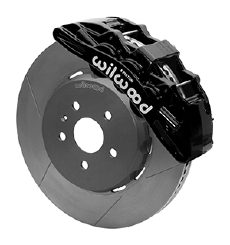 Wilwood SX6R Front Brake Kit 15in Lug Drive Slotted Black w/ Lines 10-14 Chevrolet Camaro SS - 140-15431
