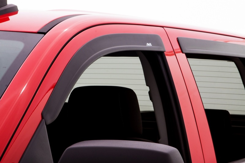 AVS 15-18 Chevy Colorado Crew Cab Ventvisor Low Profile Window Deflectors 4pc - Matte Black - 774049