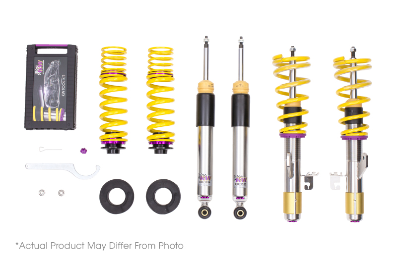 KW Coilover Kit V3 2022+ Audi S3 (GY) Sedan w/ Electronic Dampers - 352100DM