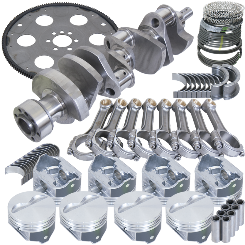 Eagle Chevrolet SBC 1pc Seal 383ci Balanced Rotating Assembly Kit w/168 Tooth Flexplate - B15504L03068