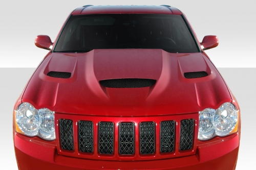Duraflex 2005-2010 Jeep Grand Cherokee Hellcat Look Hood - 1 Piece