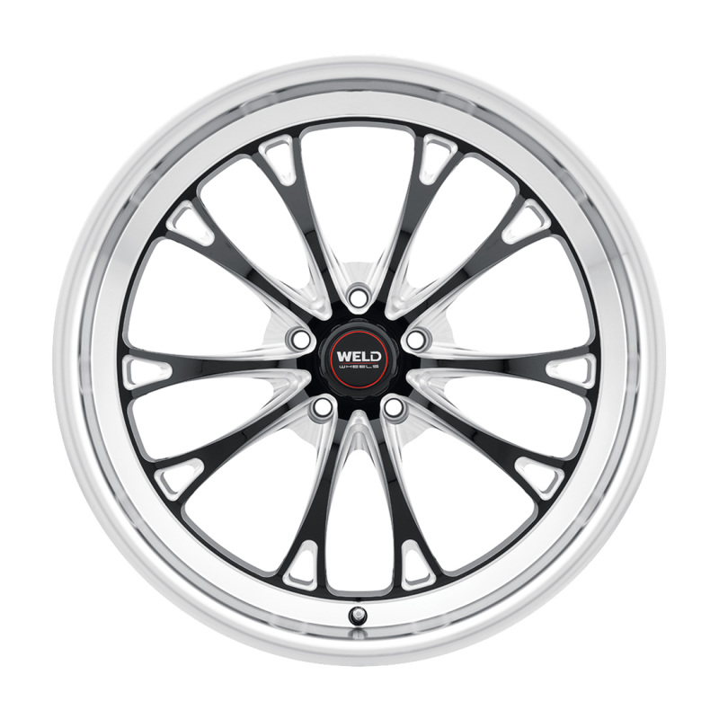 Weld S157 20X10.5 Belmont Drag 5X127 ET38 BS7.25 Gloss Black MIL Dia 71.5 - S15700575P38