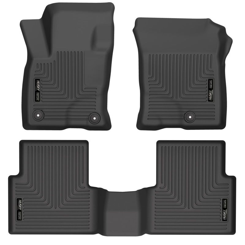 Husky Liners 21-22 Ford Bronco Sport WeatherBeater Front & 2nd Seat Floor Liners (Black) - 95341