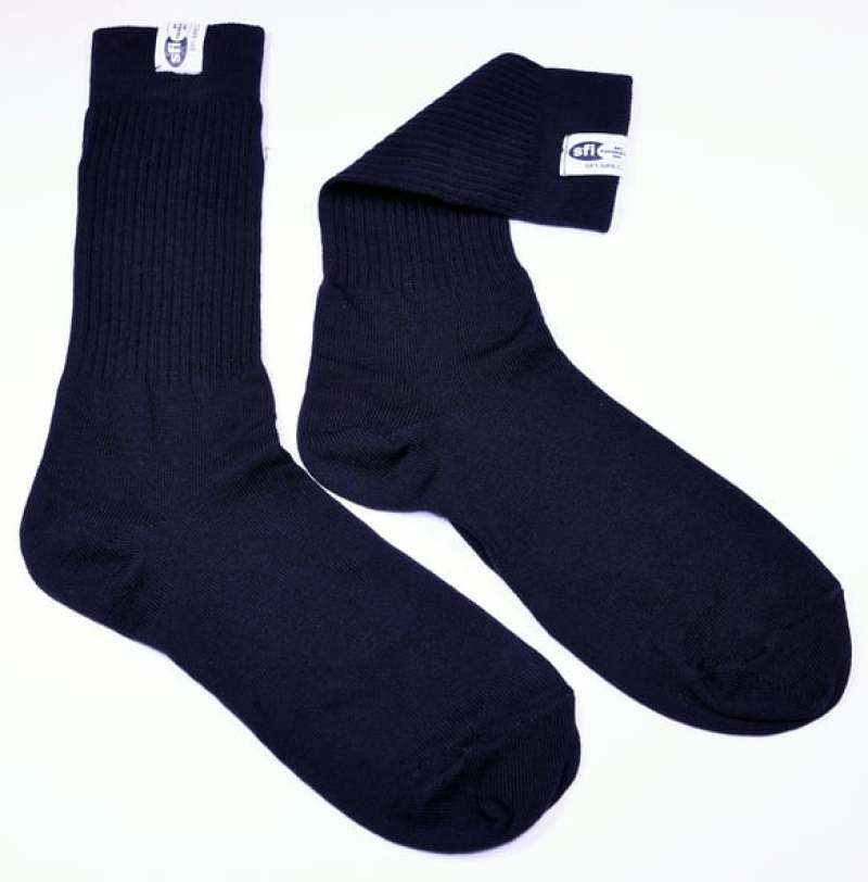 RaceQuip SFI 3.3 Fire Retardant Socks XX-Small -Shoe Size K8-13 Black - 411990