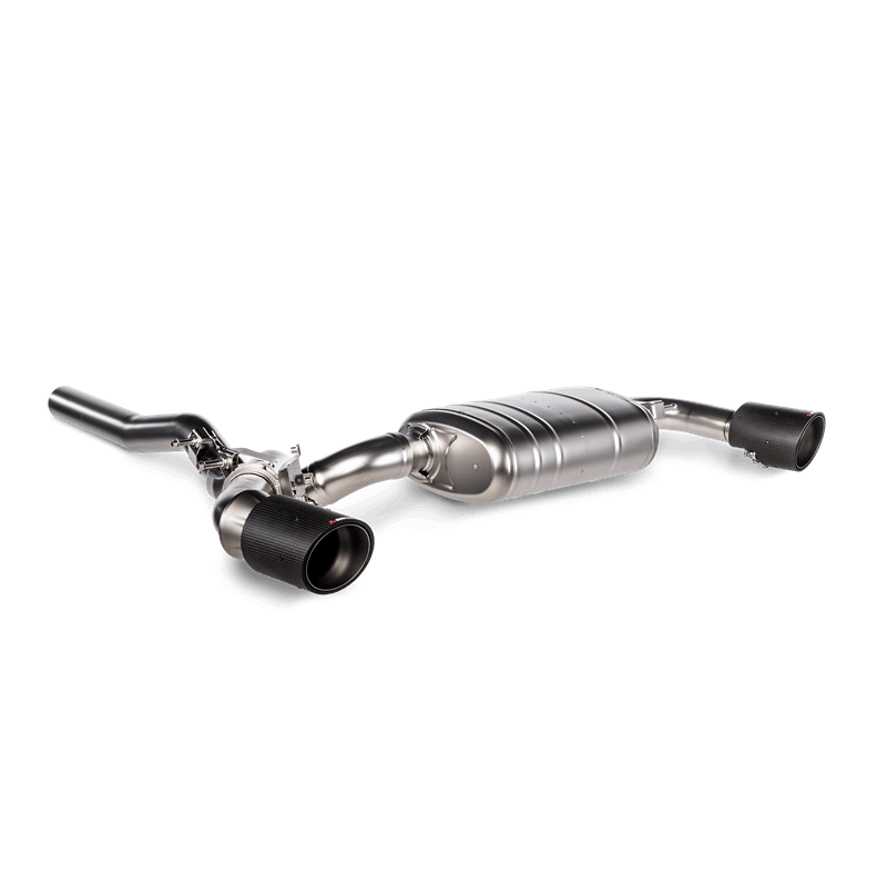 Akrapovic 2020+ BMW M135i / 2020 X2 M35i / Mini Clubman All4 Slip-On Line (Titanium) w/Carbon Tips - S-BM/T/15H