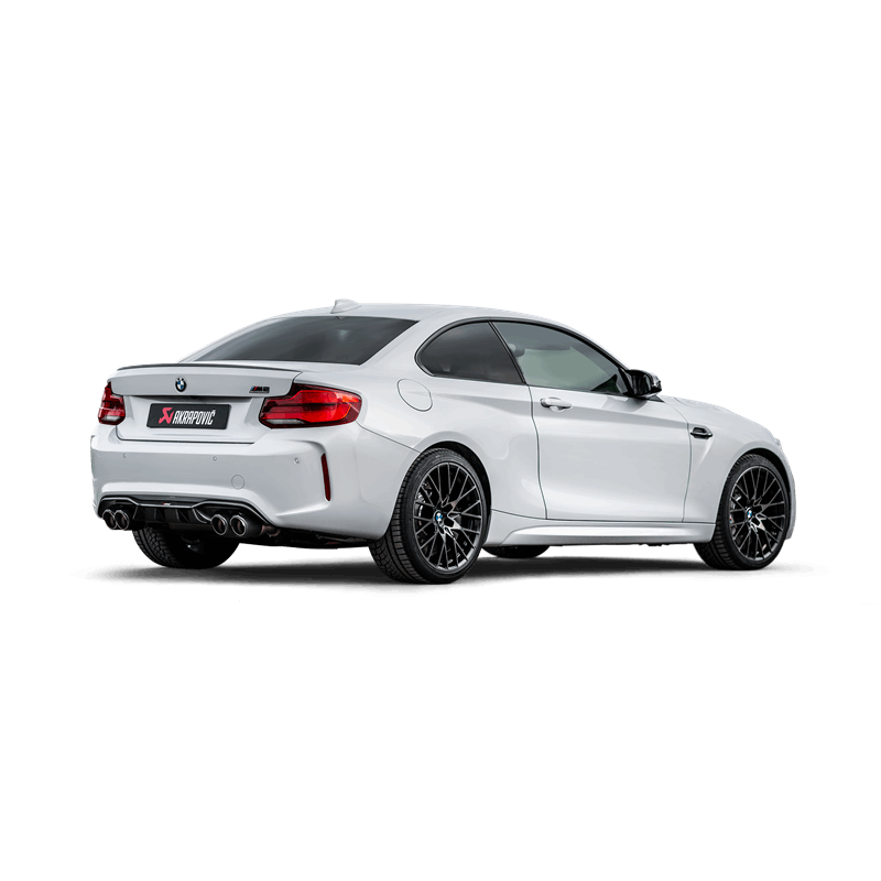 Akrapovic 2018+ BMW M2 Competition/M2 CS (F87N) Slip-On Line (Titanium) w/Carbon Fiber Tips - S-BM/T/3H