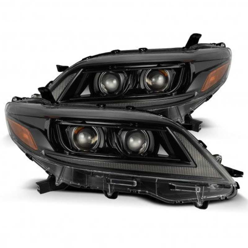 AlphaRex 11-21 Toyota Sienna PRO-Series Proj Headlights Plank Style Alpha Black w/Seq Signal/DRL - 880763