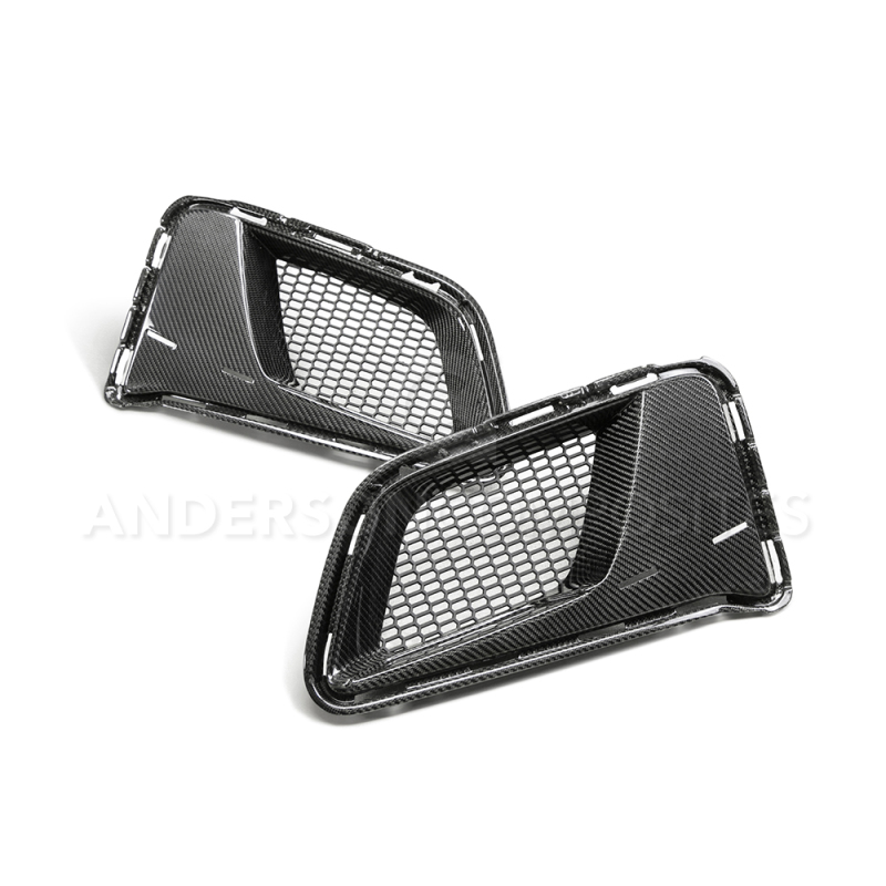 Anderson Composites 17-18 Chevrolet Camaro 1LE Carbon Fiber Type LE Air Duct Bezels - AC-ADB17CHCAMZL-LE