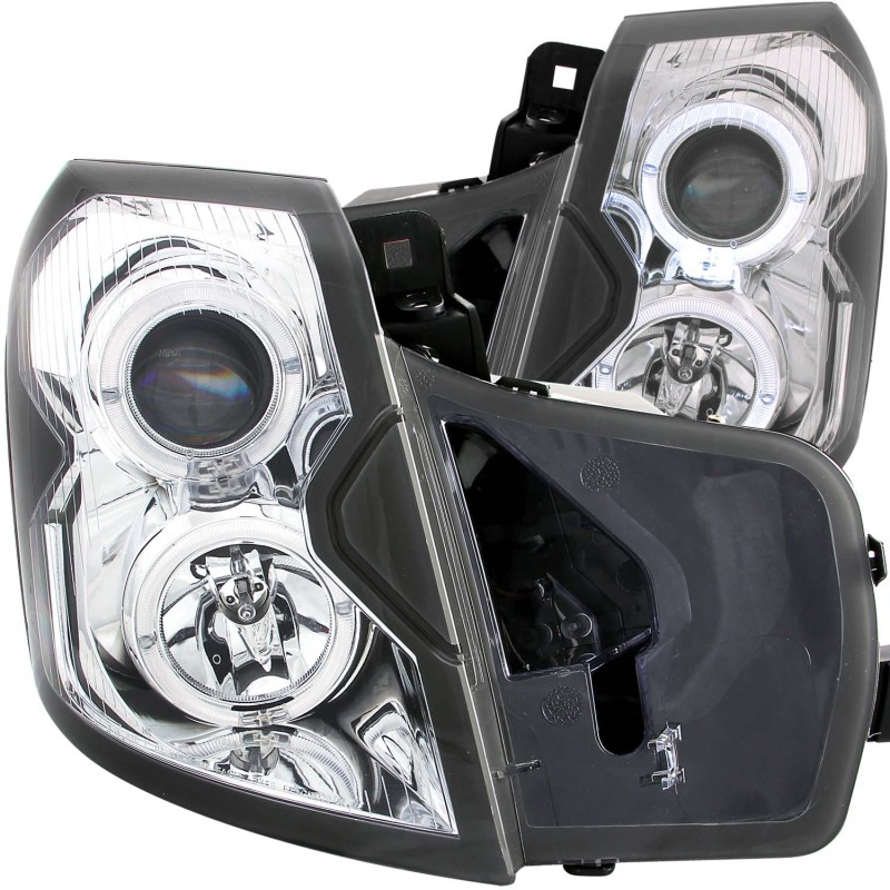 ANZO 2003-2007 Cadillac Cts Projector Headlights w/ Halo Chrome - 121416