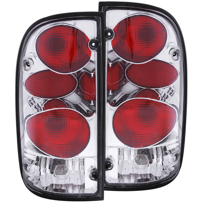 ANZO 1995-2000 Toyota Tacoma Taillights Chrome - 211127