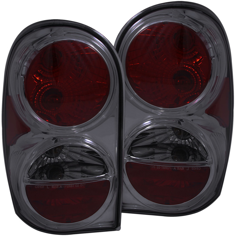 ANZO 2002-2007 Jeep Liberty Taillights Smoke - 221195