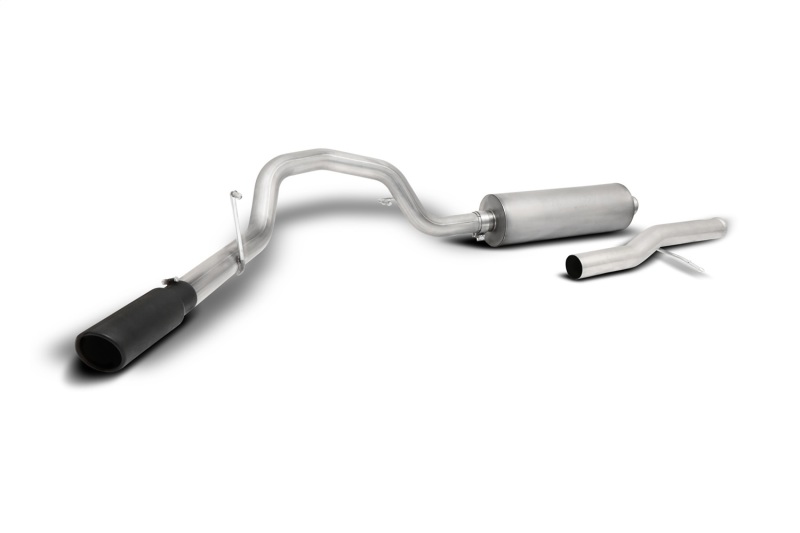 Gibson 20-21 GMC Sierra 2500HD/3500HD 6.6L Cat-Back Single Exhaust System Stainless - Black Elite - 616517B