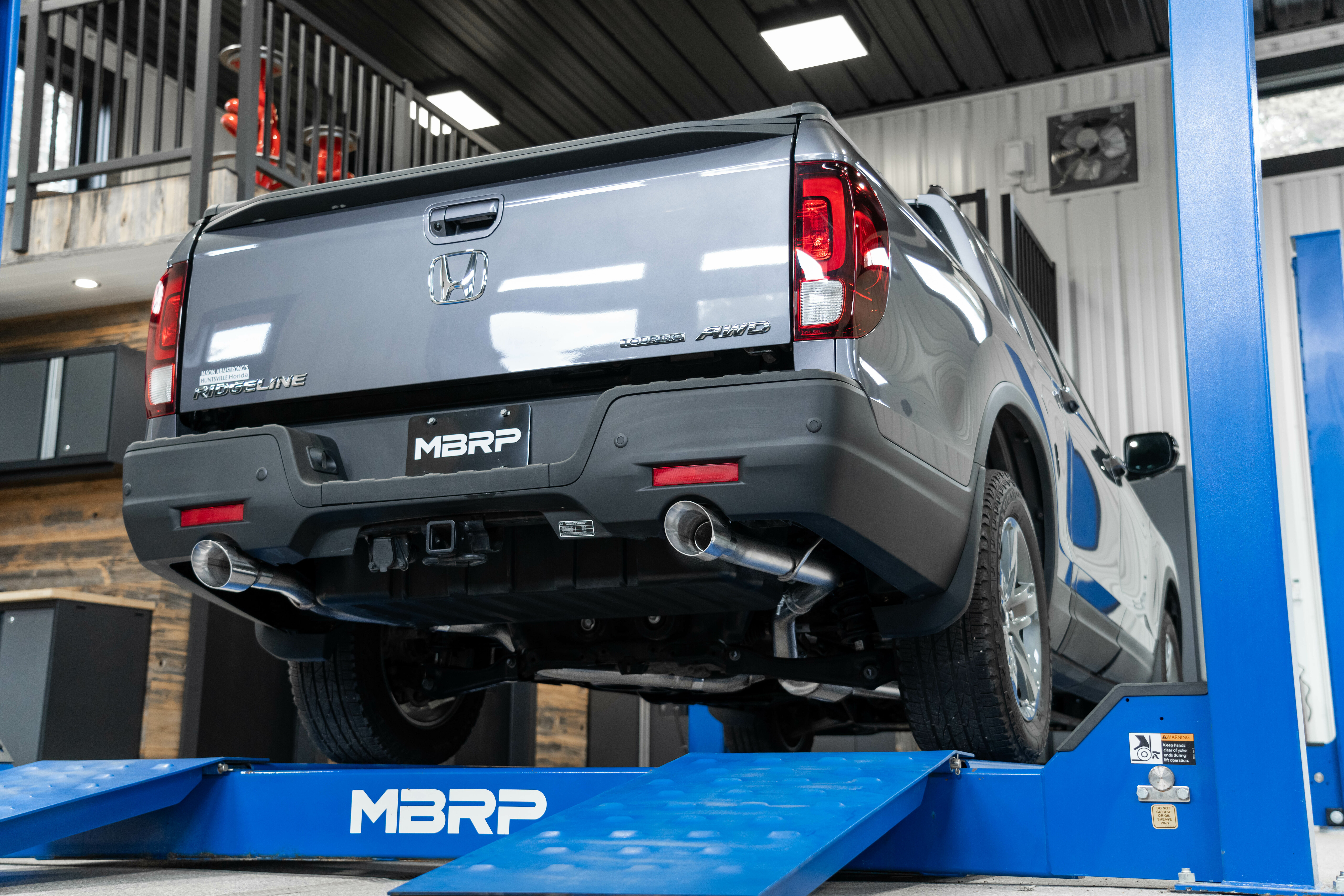 MBRP 21-22 Honda Ridgeline  T304 Stainless Steel 2.5in Cat-Back - Dual Split Rear Exit - S5901304