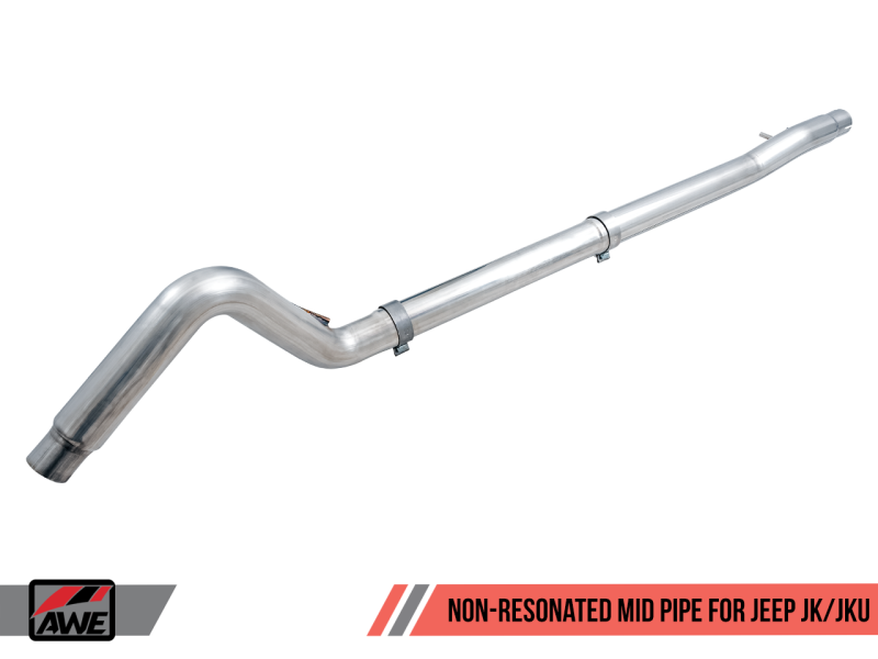 AWE Tuning 07-18 Jeep Wrangler JK/JKU 3.6L Non-Resonated Mid Pipe - 3020-11005