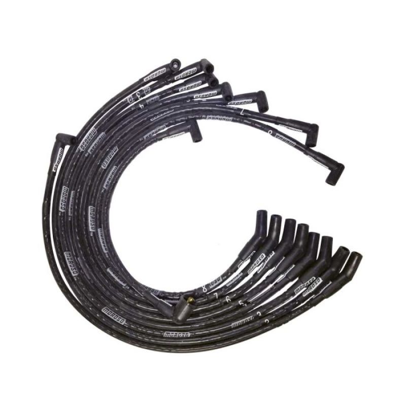 Moroso BB Fod 351C/390/429/460 Sleeved HEI 135 Ends Ultra Spark Plug Wire Set - Black - 51574