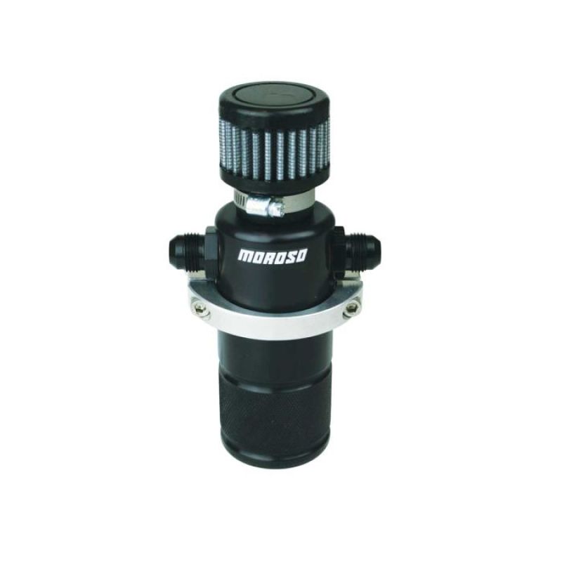 Moroso Compact Breather Tank - Black - 85397