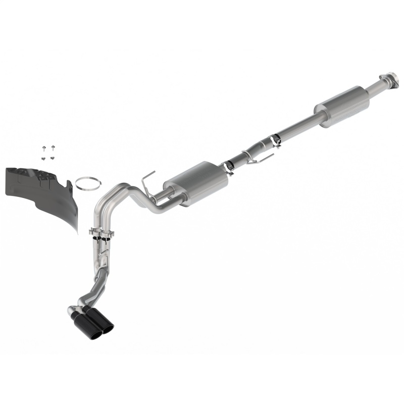 Ford Racing 21-22 F-150 2.7L/3.5L/5.0L Side Exit Sport Exhaust - Black Tips - M-5200-FSBS