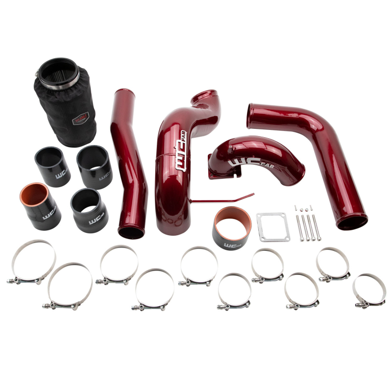 Wehrli 03-07 Dodge 5.9L Cummins High Flow Intake Bundle Kit - Candy Red - WCF100680-CR