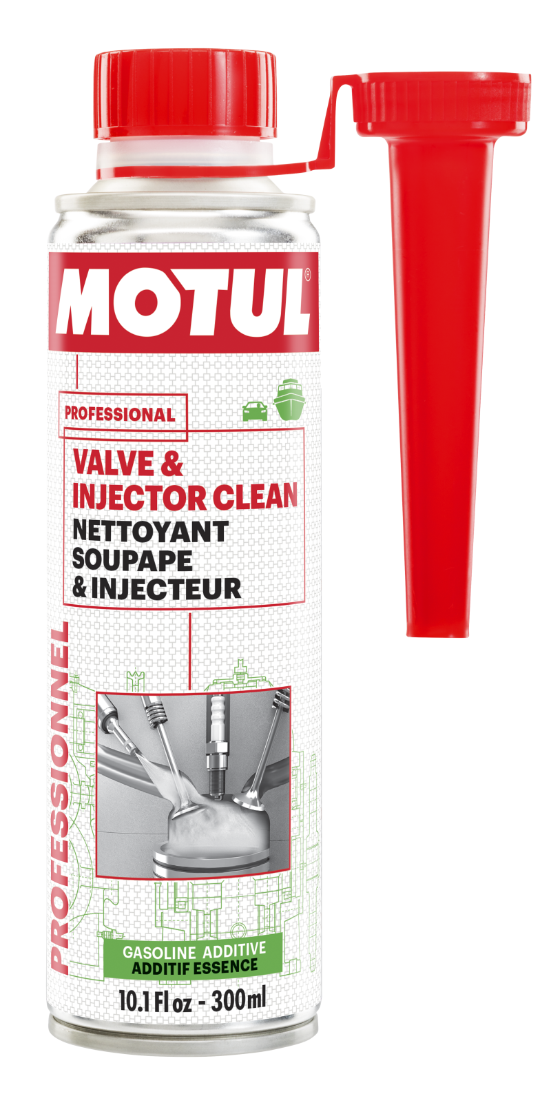 Motul 300ml Valve and Injector Clean Additive - Single - 109614-1