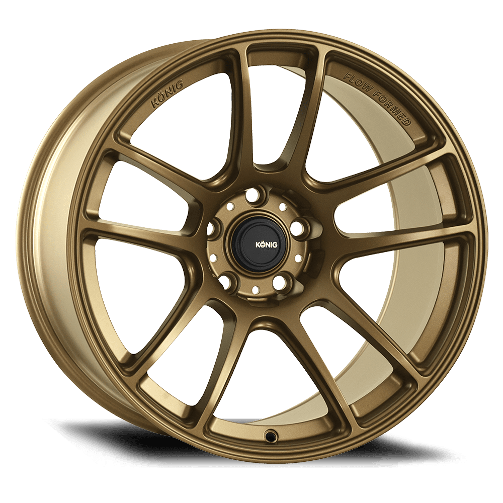Konig Heliogram 18X9.5 5X114.3 ET35 Matte Bronze Knurled Bead Flow Formed - HL98514358