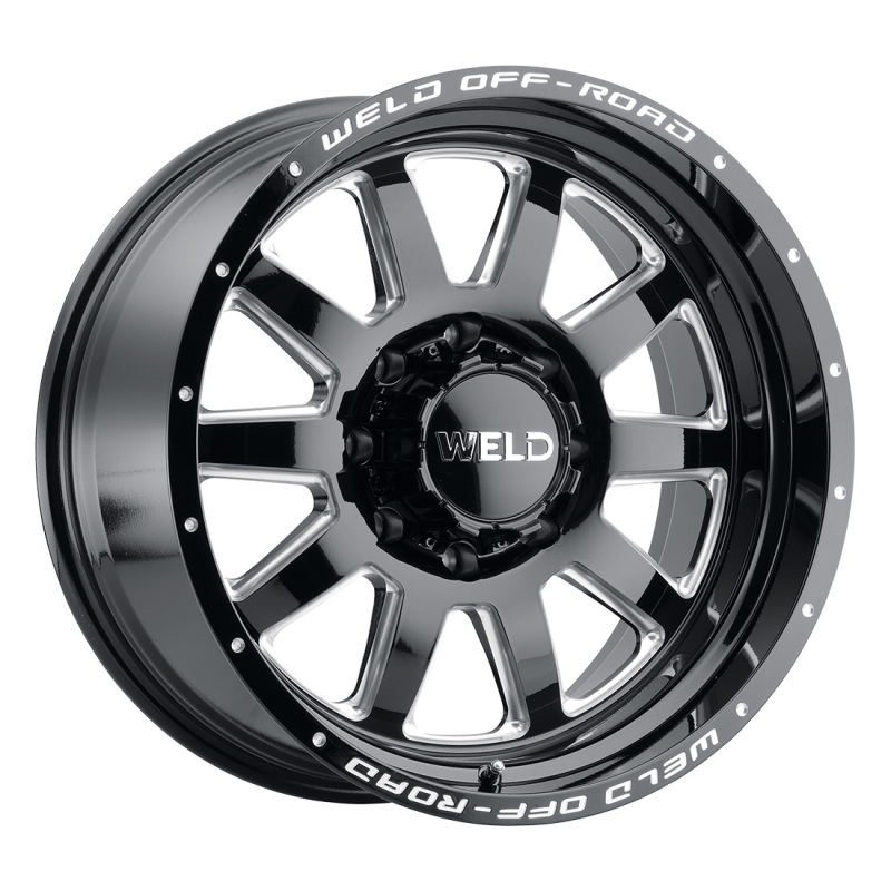 Weld Off-Road W102 20X9.0 Stealth 8X180 ET00 BS5.00 Gloss Black MIL 124.3 - W10209018500