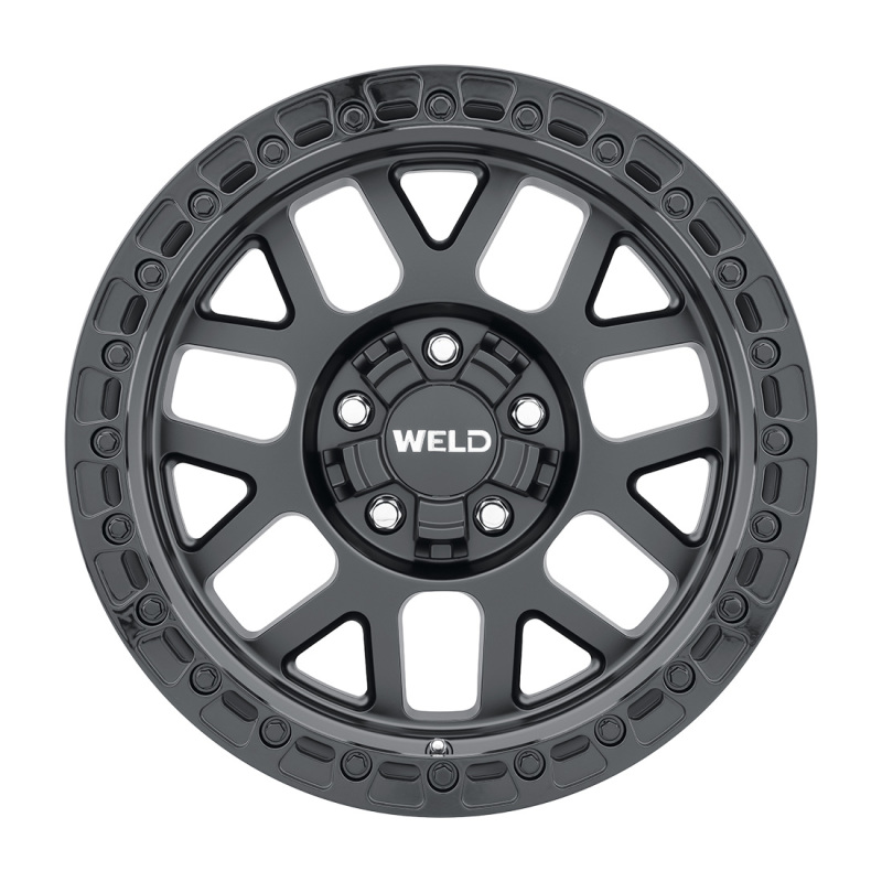 Weld Off-Road W104 17X10 Cinch 5X114.3 5X127 ET-25 BS4.50 Satin Black / Gloss Black 78.1 - W10470026450