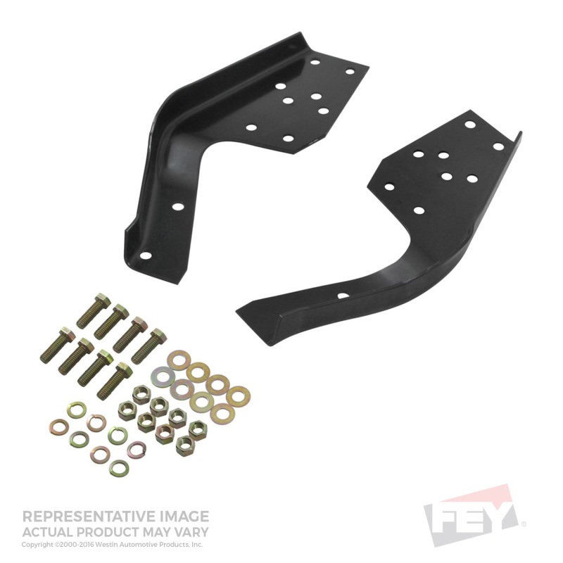 Westin/Fey 83-86 Mitsubishi Pickup / 80-88 Toyota Pickup Universal Bumper Mount Kit - Black - 94400