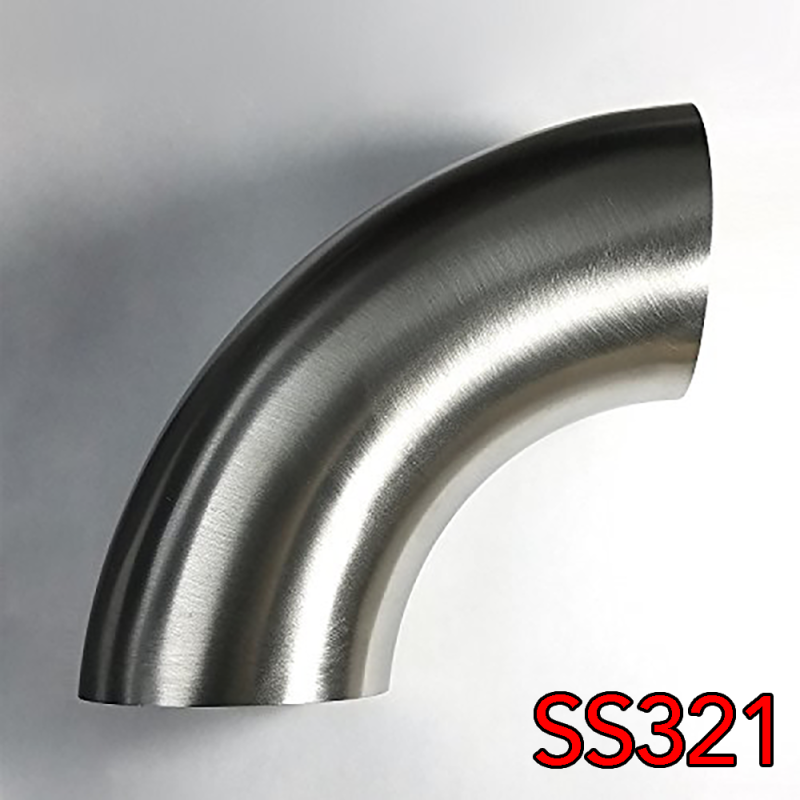 Stainless Bros 2.5in SS321 90 Degree Mandrel Bend Elbow 1.5D - 16GA/.065in Wall - No Leg - 701-06356-3150