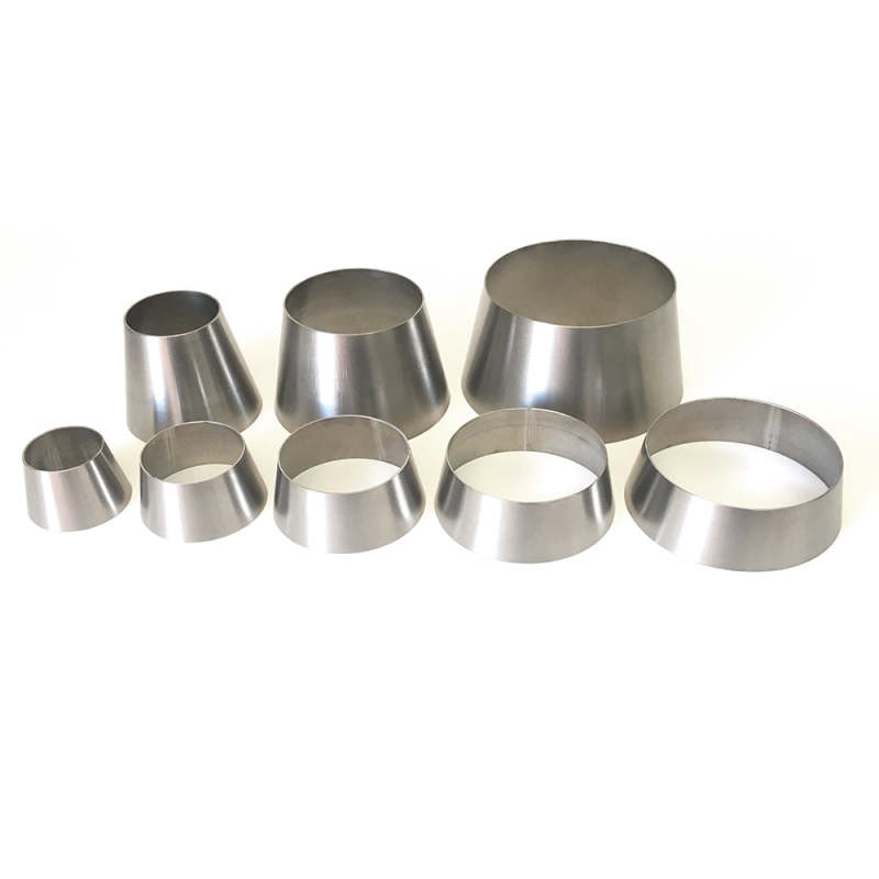 Ticon Industries 1.2mm Thickness 3in to 4in Titanium Transition Reducer Cone - 107-10276-4000