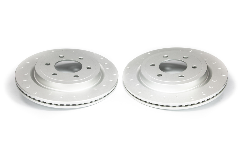 Alcon 2010+ Ford F-150 336x24mm Rear Slotted Rotor Kit w/ Electric Park Brake - DKR3430X1218C