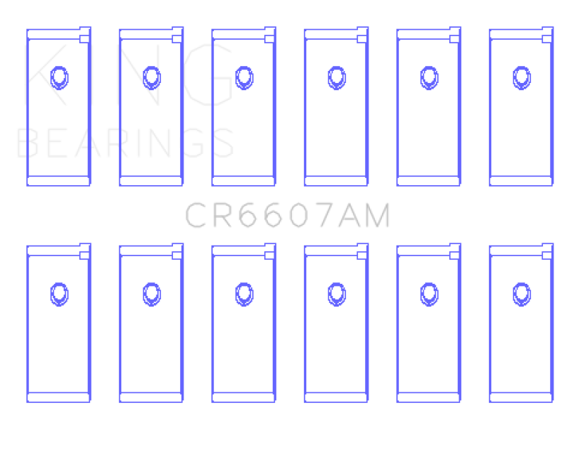 King Datsun L28 (Size STD) Connecting Rod Bearing Set - CR6607AM