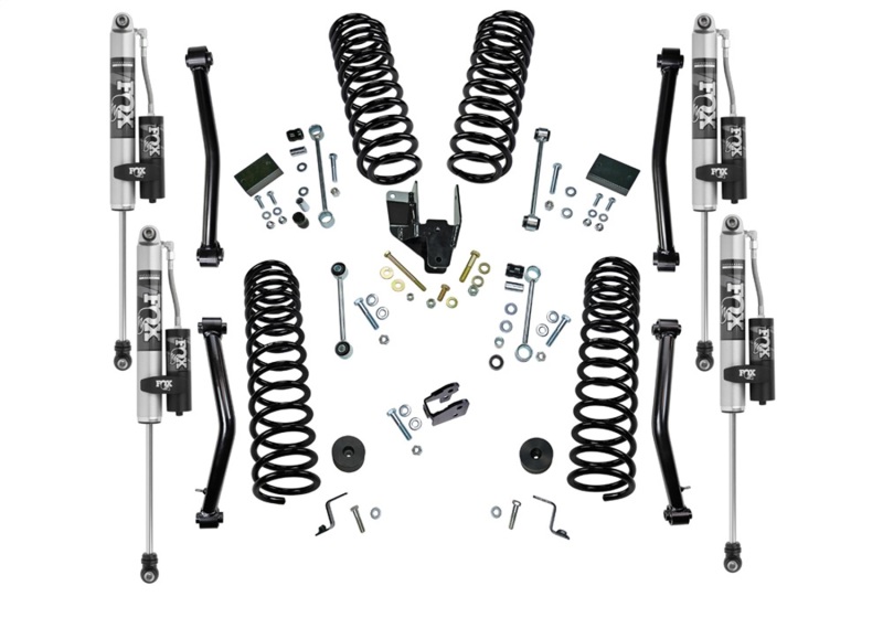 Superlift 18-22 Jeep Wrangler JL (NO Mojave) 4WD 4in. Dual Rate Coil Lift Kit w/Fox 2.0 Res Shocks - K186FX