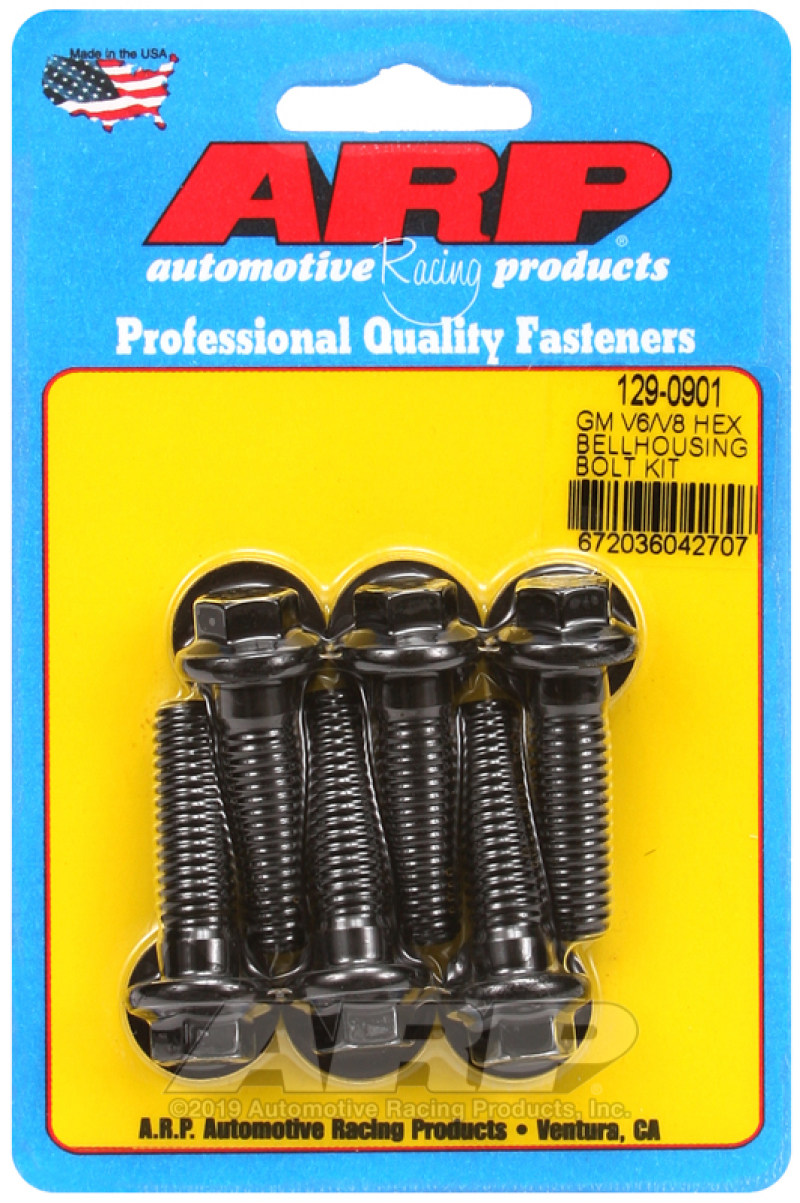 ARP GM V6/V8 Hex Bellhousing Bolt Kit - 129-0901