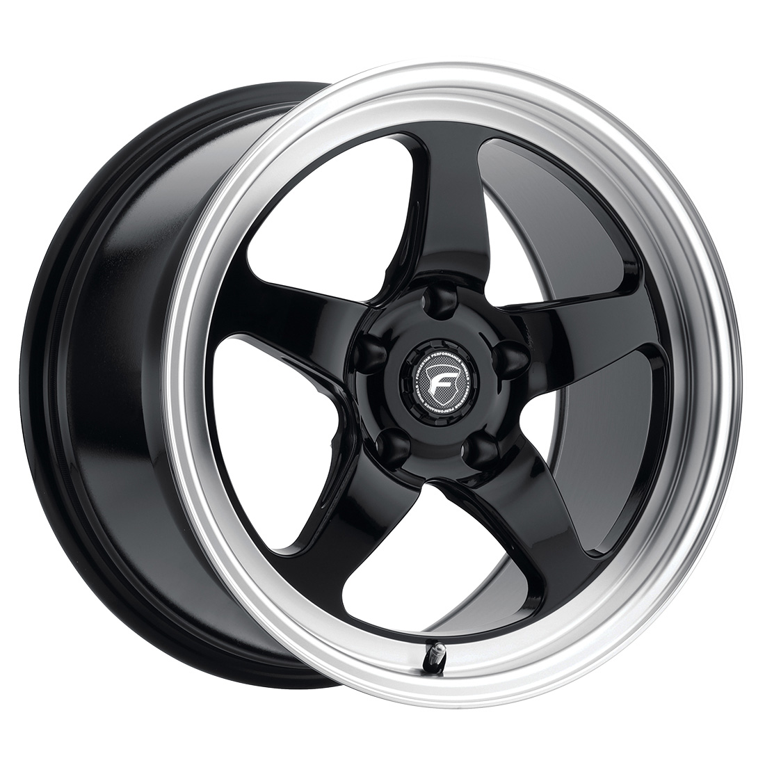 Forgestar D5 18x5.0 / 5x114.3 BP / ET-23 / 2.125in BS Gloss Black Wheel - F0918C067N23
