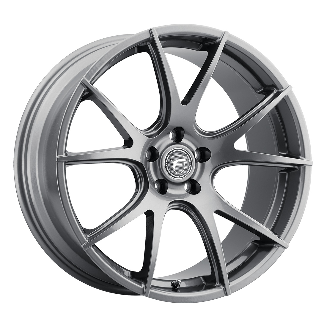 Forgestar CF5V 19x11 / 6x114.3 BP / ET43 / 7.7in BS Gloss Anthracite Wheel - F22391176P43