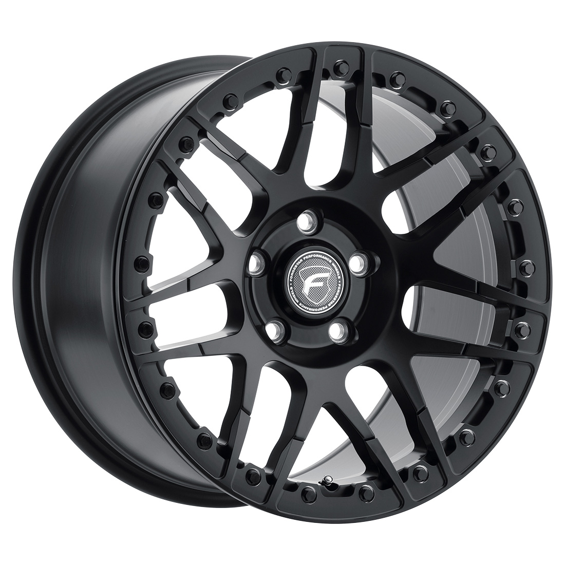 Forgestar F14 15x10 / 5x114.3 BP / ET25 / 6.5in BS Satin Black Wheel - F282B0067650