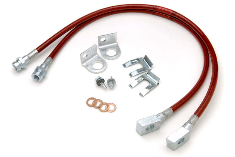 JKS Manufacturing Jeep Wrangler YJ HD Extended Brake Line - Front - JKS2291