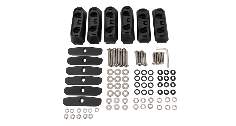 Rhino-Rack 03-09 Toyota Land Crusier Prado RCP Base Kit - 6 pcs - RCP03-BK